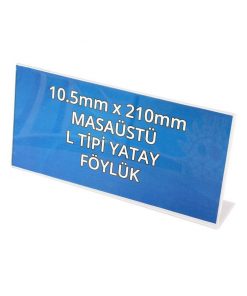 105mm x 210mm Masaüstü Föylük L Tipi Yatay