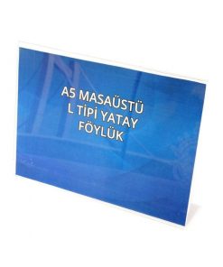 A5 (148mm x 210mm) Masaüstü Föylük L Tipi Yatay