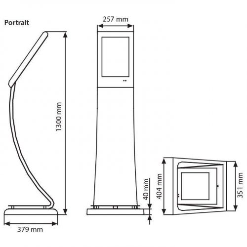 Cobra 15.6" Dikey Dijital Reklam Panosu