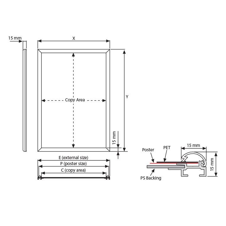 15mm Aluminyum Çerçeve Teknik Bilgiler