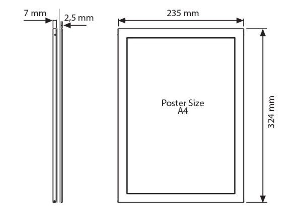 Enjeksiyon Cam Çerçevesi Teknik Grafik