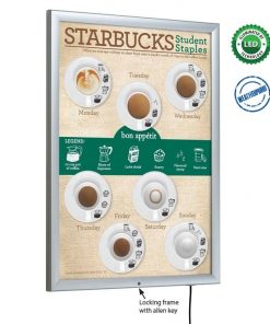 Smart Poster Led Light Box Dış Mekan Kilitli