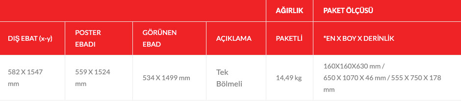 Windpro Slim Tek Bölmeli Kaldırım Panosu