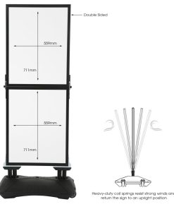 Windpro Slim Çift Bölmeli Kaldırım Panosu